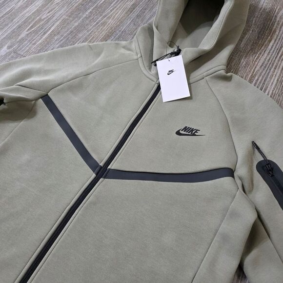 Nike Tech Fleece Windrunner Hoodie Grey Black Men's Small S Full-Zip HV0949-320 - Picture 3 of 13